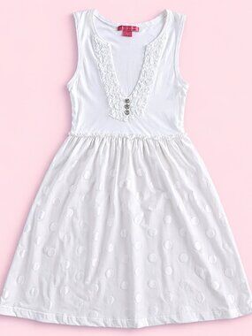 Charlotte Tarantola White Top with Ruffle Detail